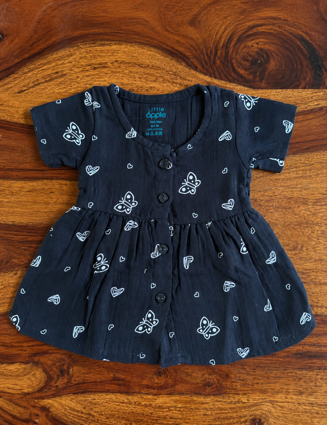 Organic Muslin Half-Sleeve Frock