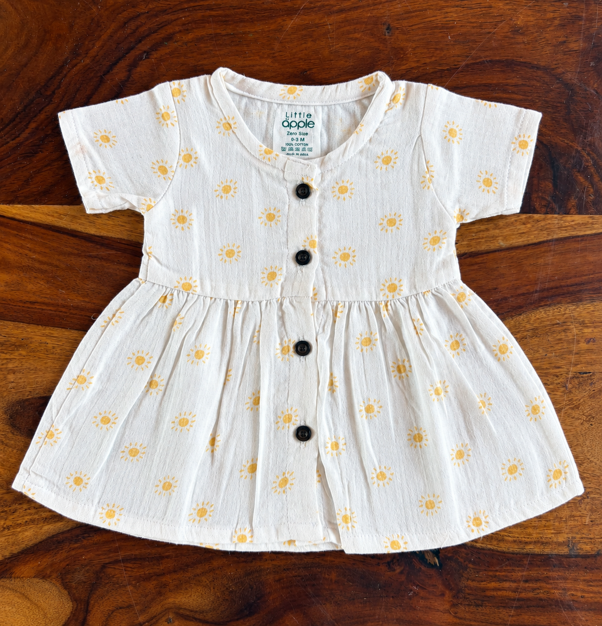 Organic Muslin Half-Sleeve Frock