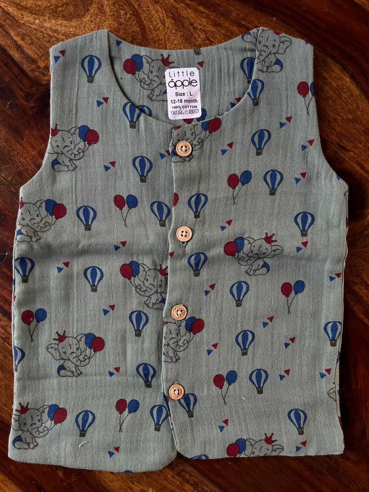 Pure Organic Muslin Cotton Jabla