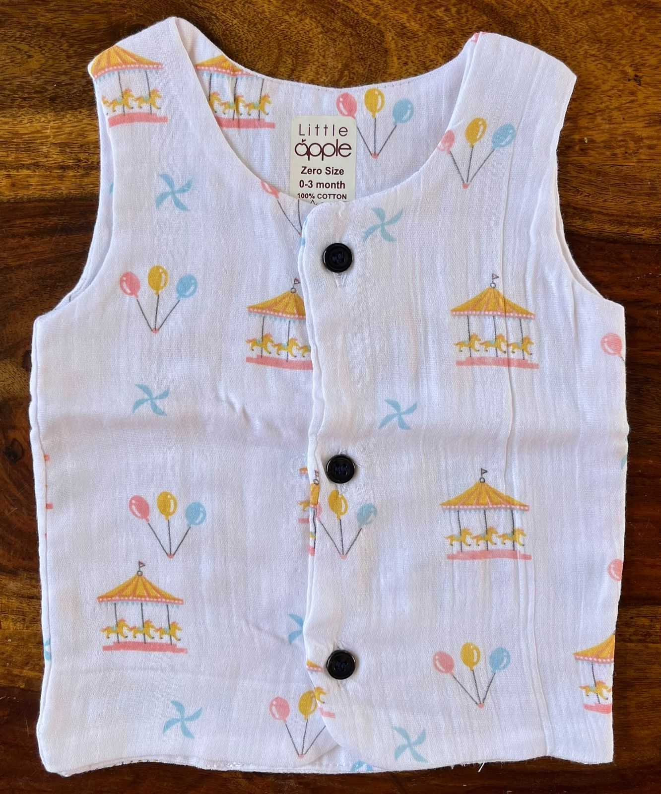Pure Organic Muslin Cotton Jabla