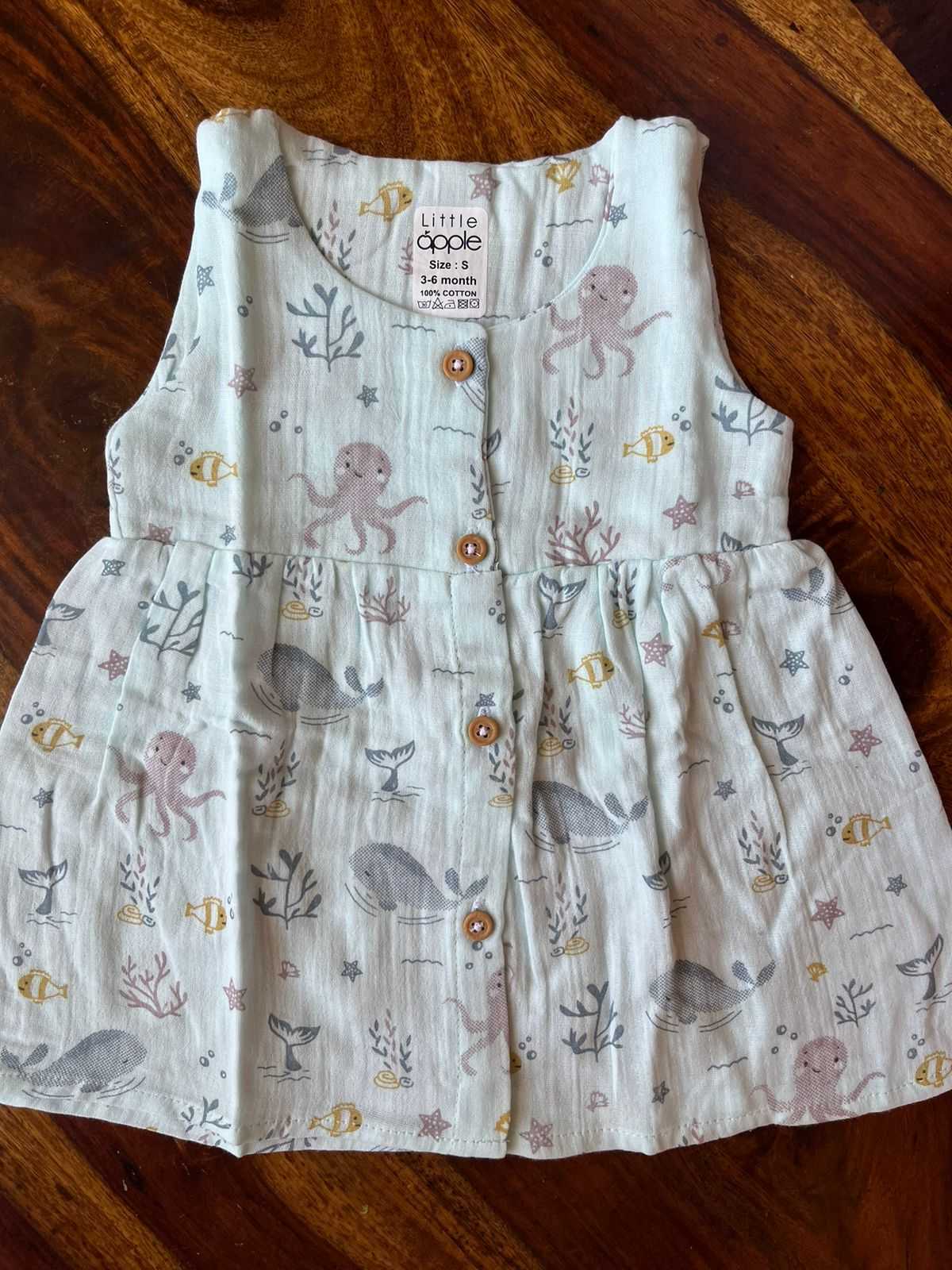 Organic Muslin Baby Frock