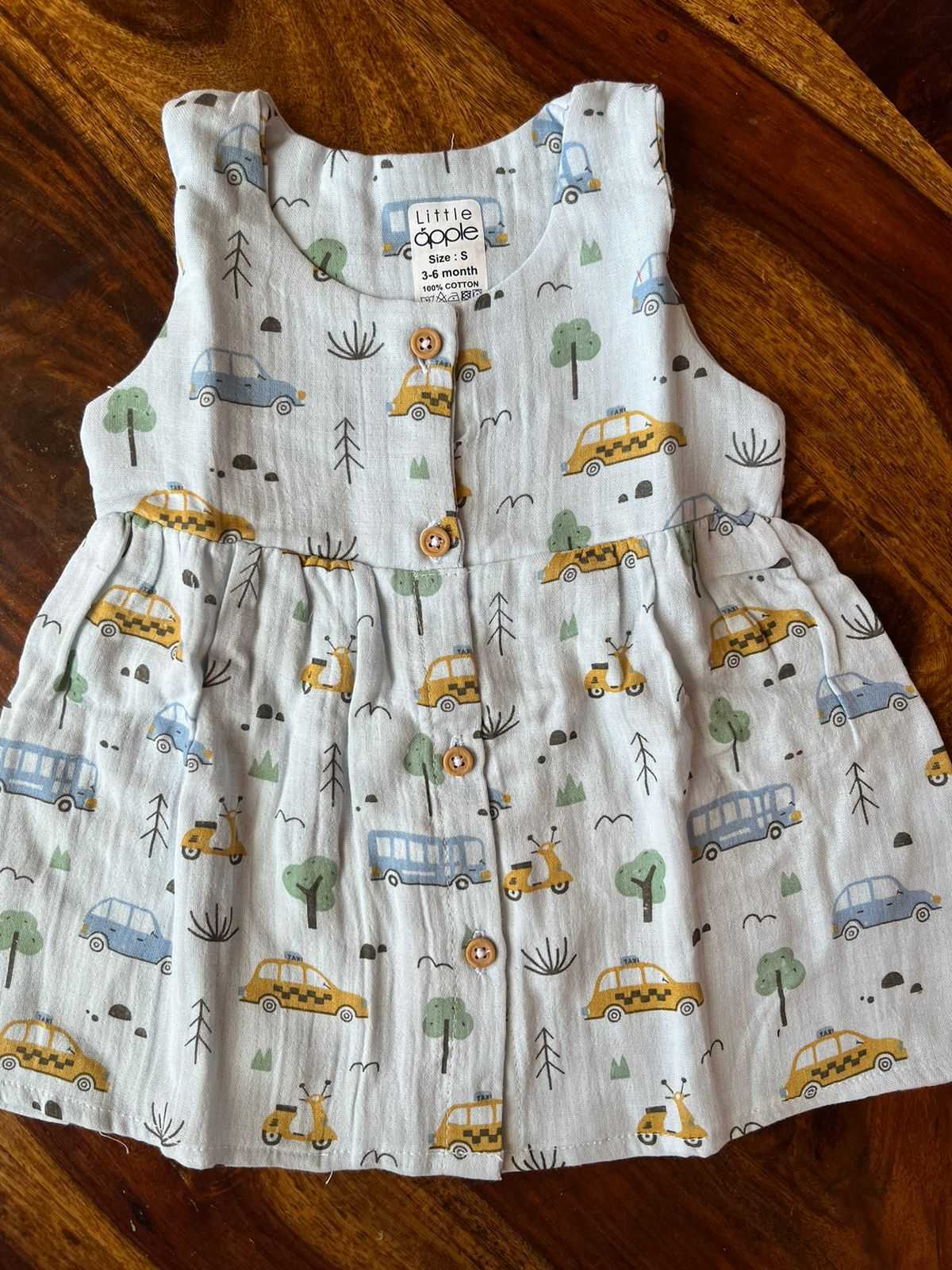 Organic Muslin Baby Frock