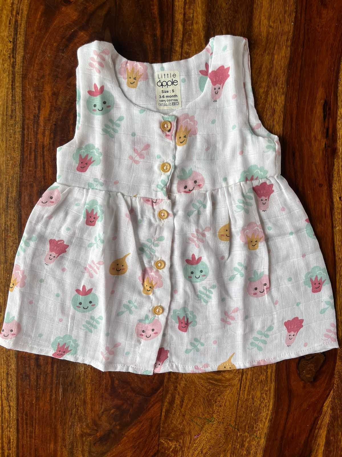 Organic Muslin Baby Frock