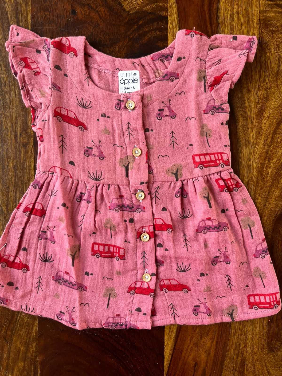 Organic Muslin Frill Frock
