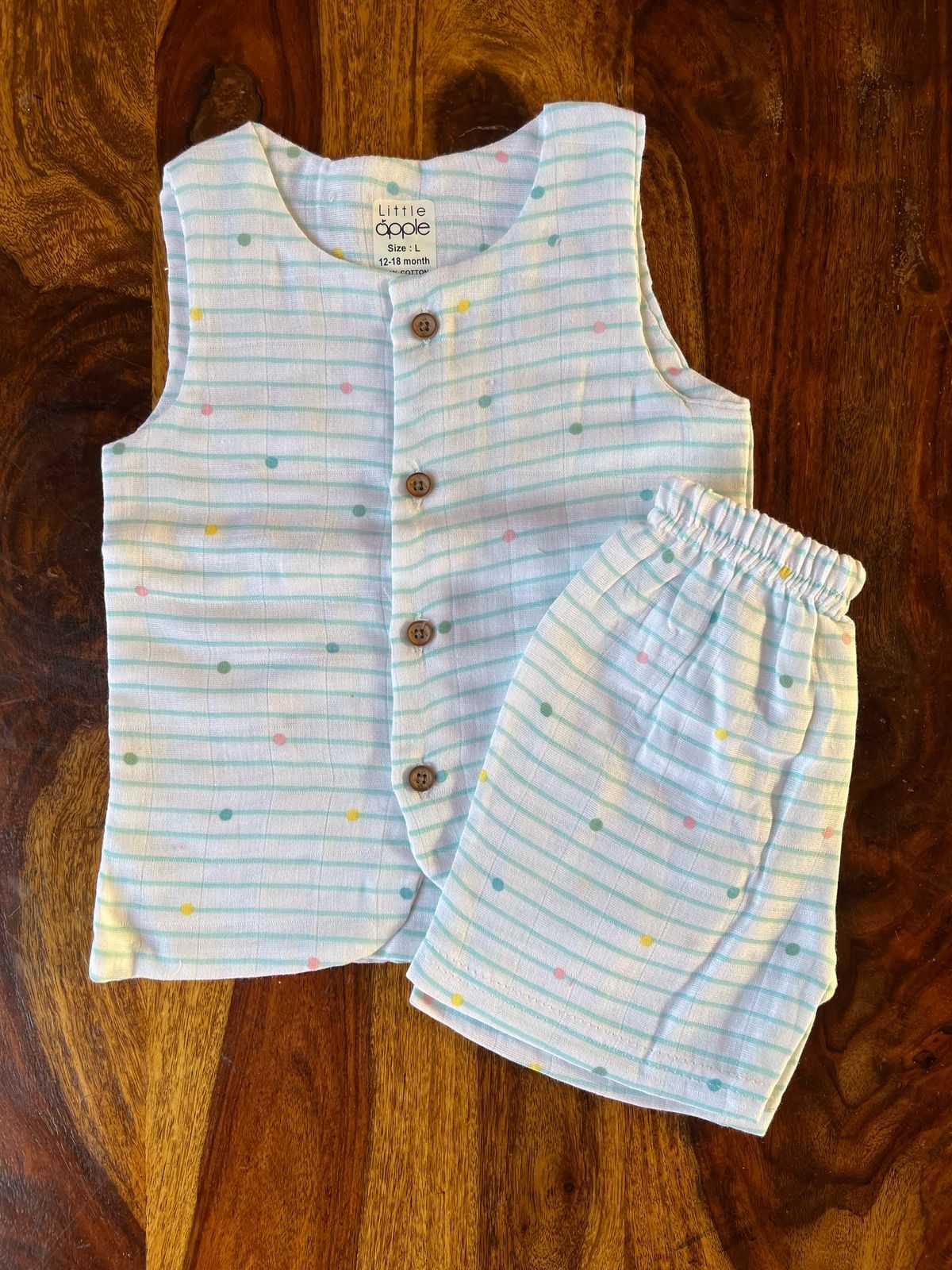Organic Muslin Jabla with Shorts