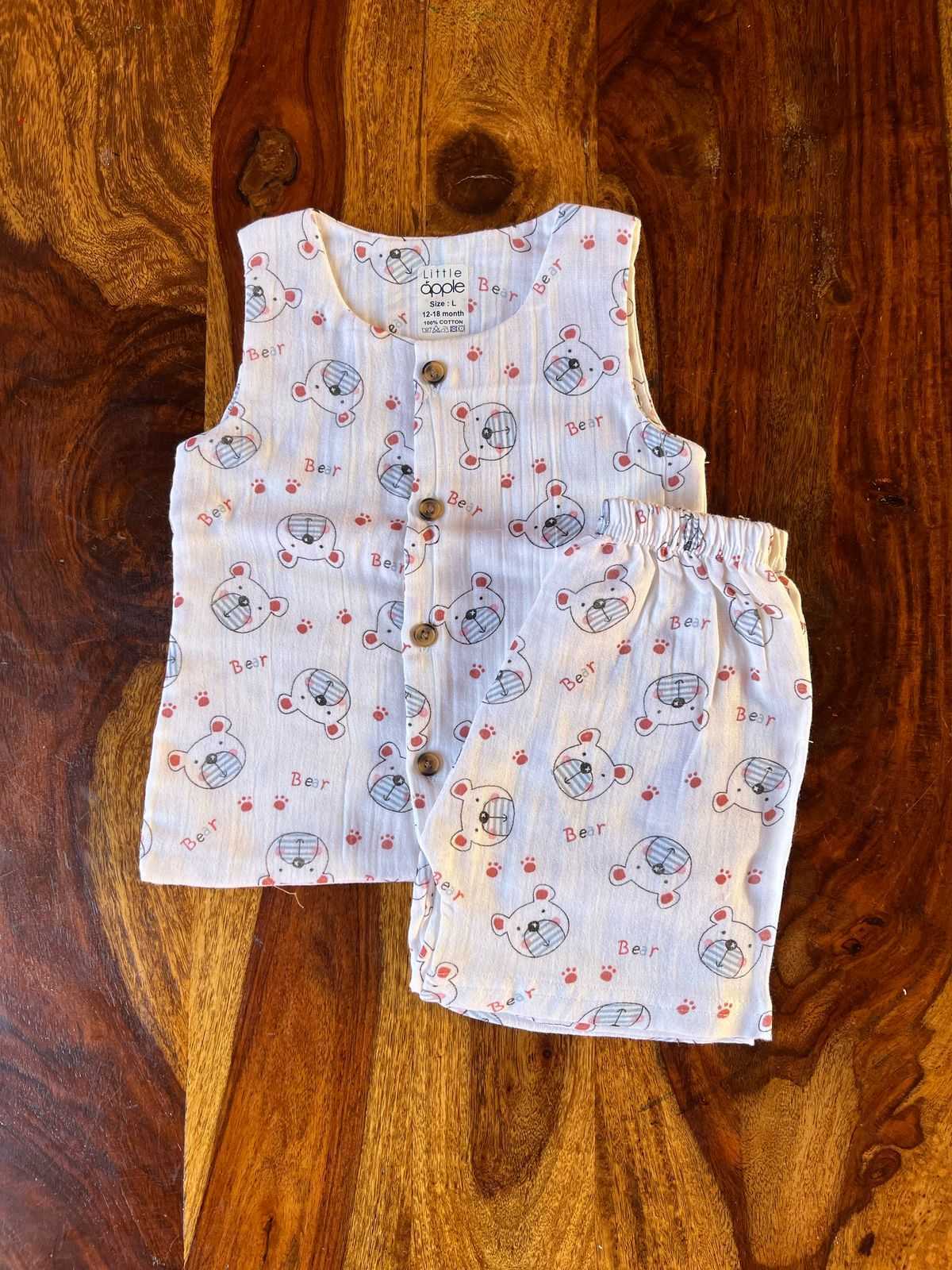 Organic Muslin Jabla with Shorts