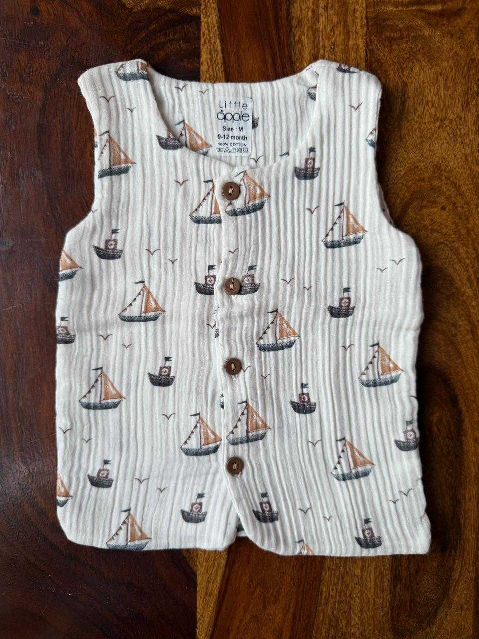 Pure Organic Muslin Cotton Jabla