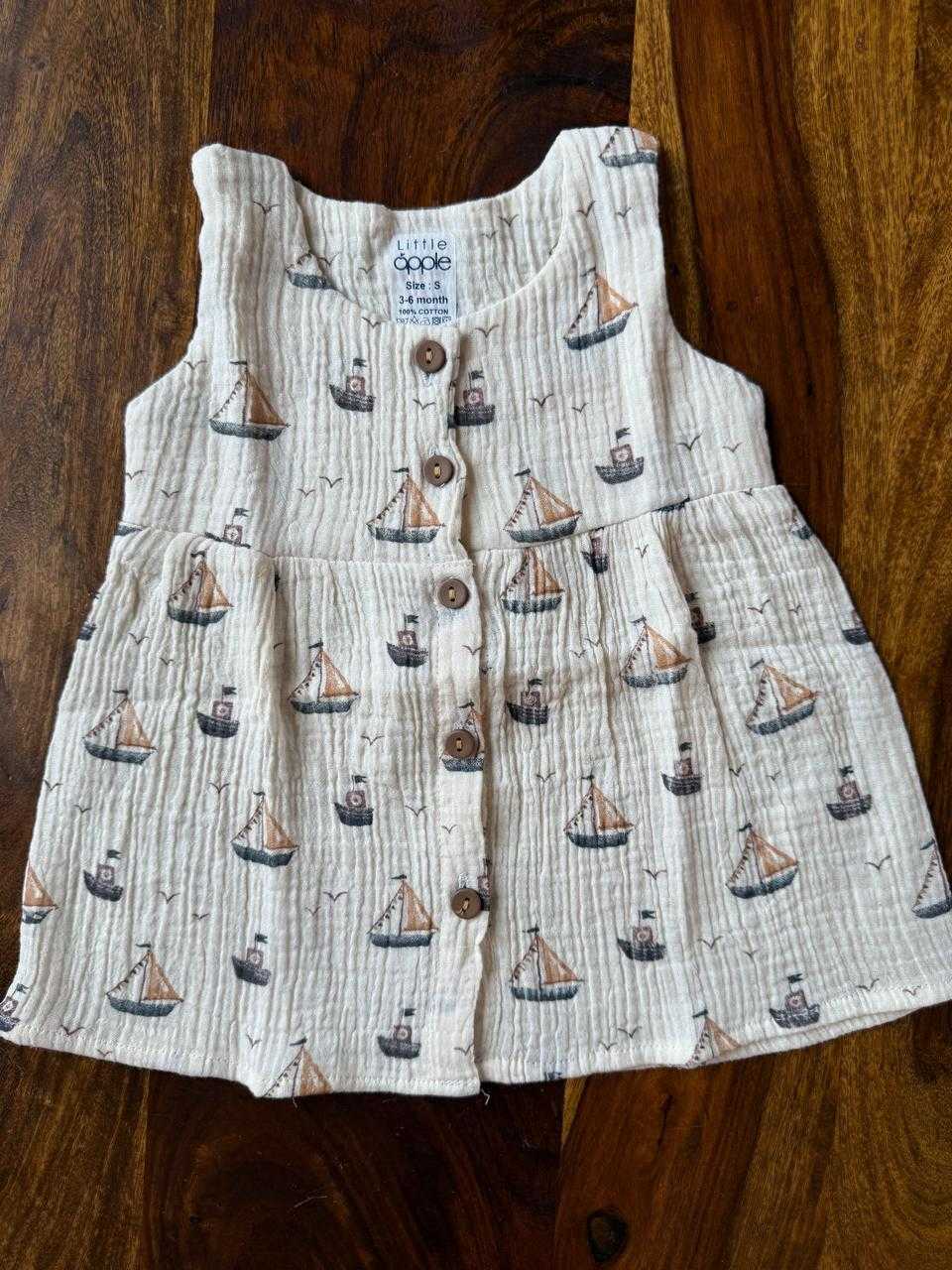 Organic Muslin Baby Frock