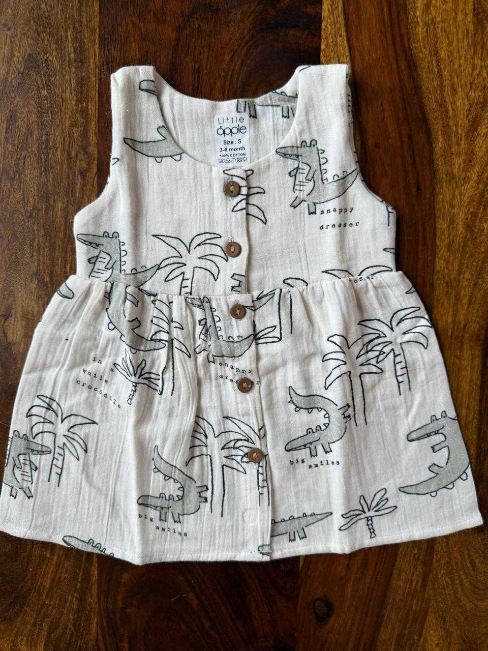 Organic Muslin Baby Frock