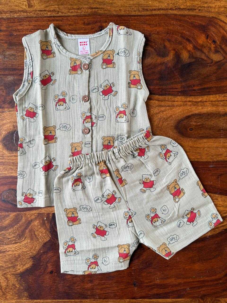 Organic Muslin Jabla with Shorts