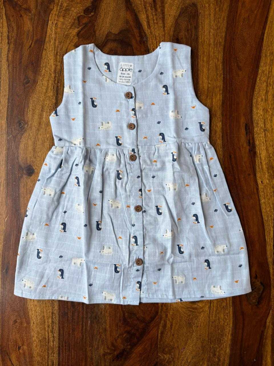 Organic Muslin Baby Frock