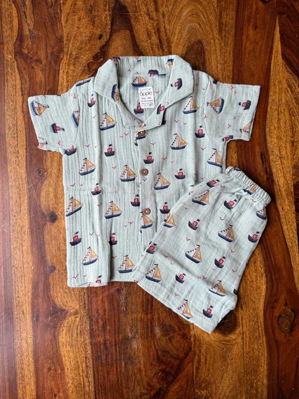 Muslin Collared Co-Ord Set