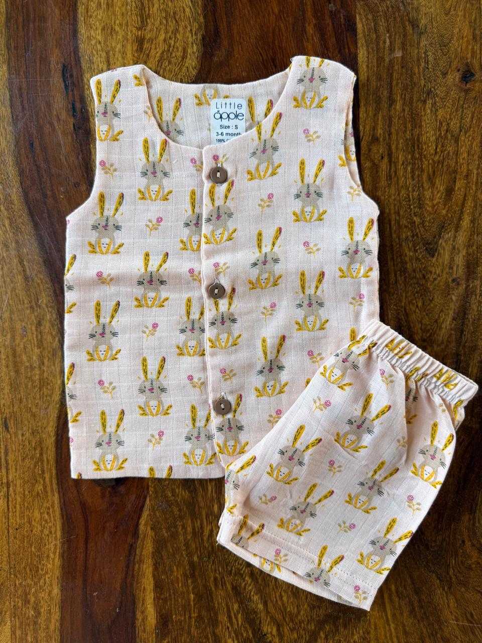 Organic Muslin Jabla with Shorts