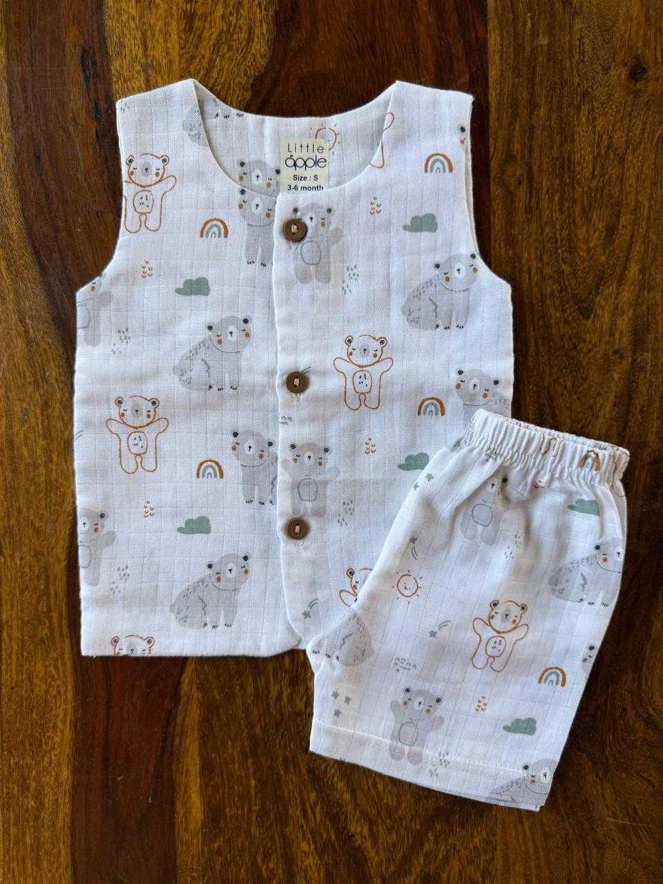 Organic Muslin Jabla with Shorts