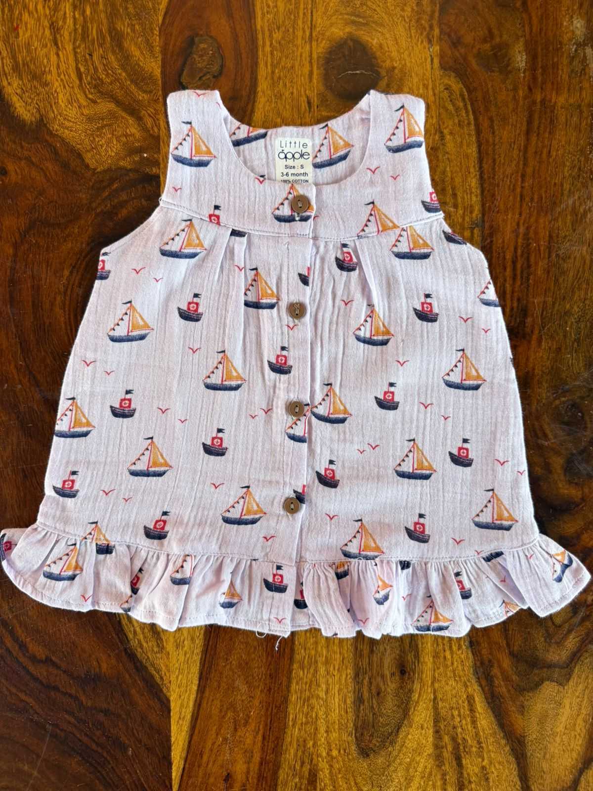 Organic Muslin Flared Dress