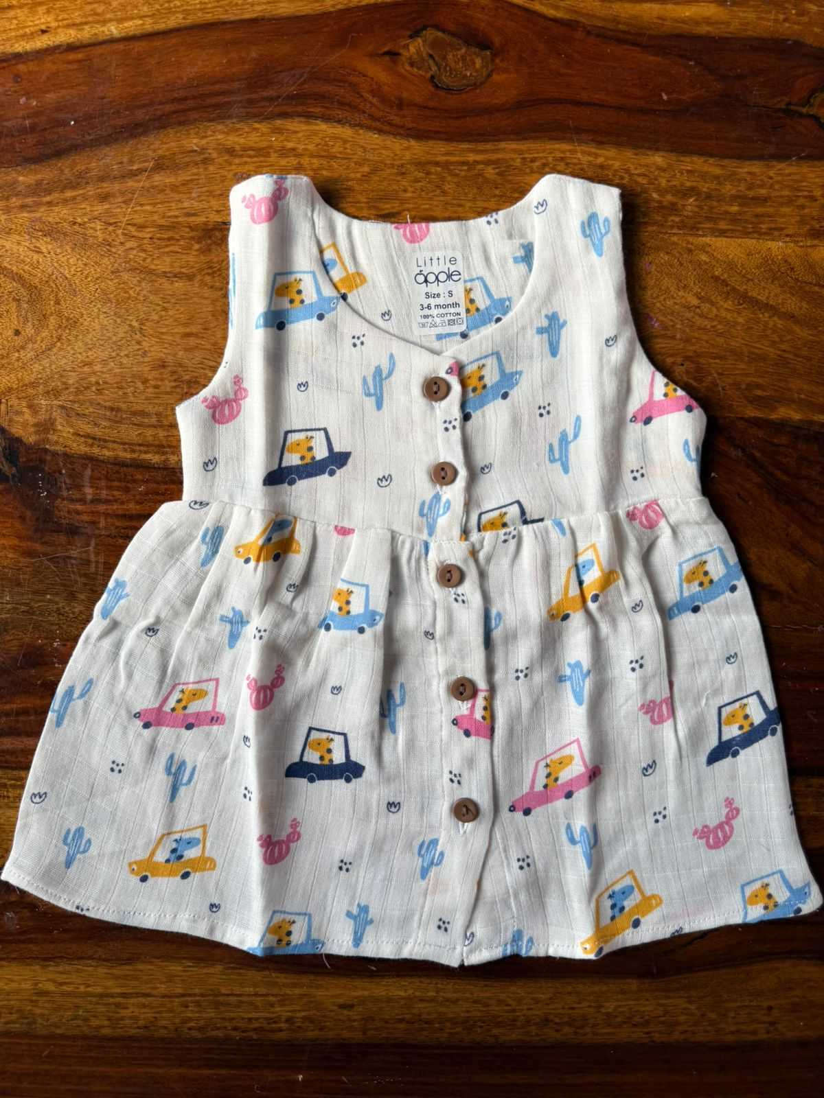 Organic Muslin Baby Frock