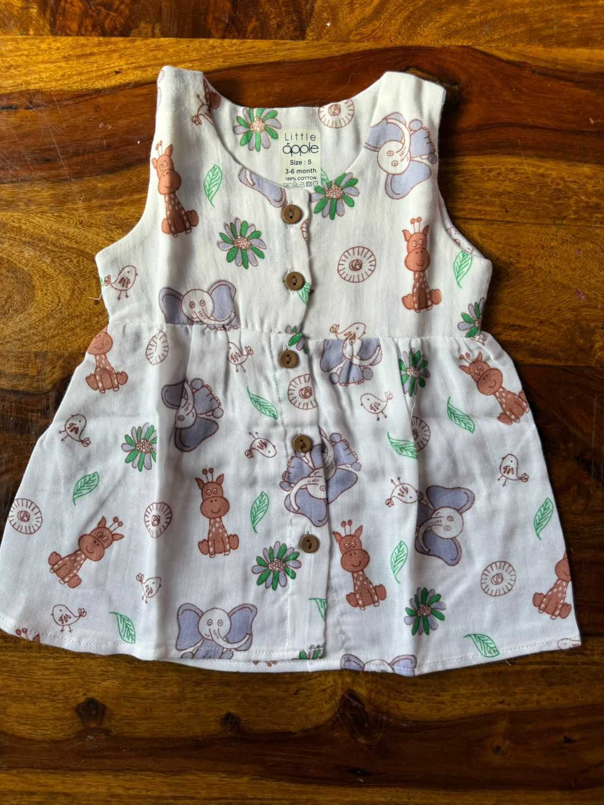 Organic Muslin Baby Frock