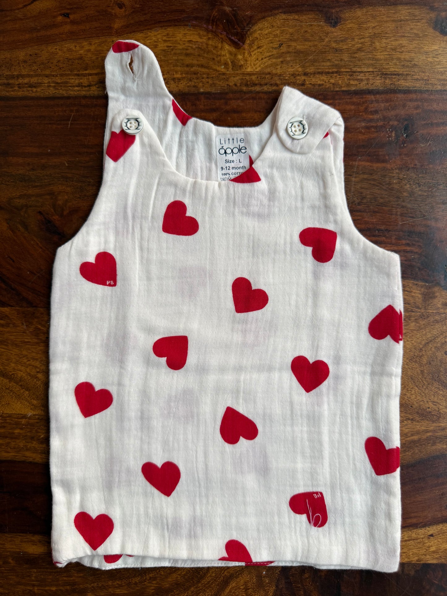 Organic Muslin Cotton Shoulder Button Jabla