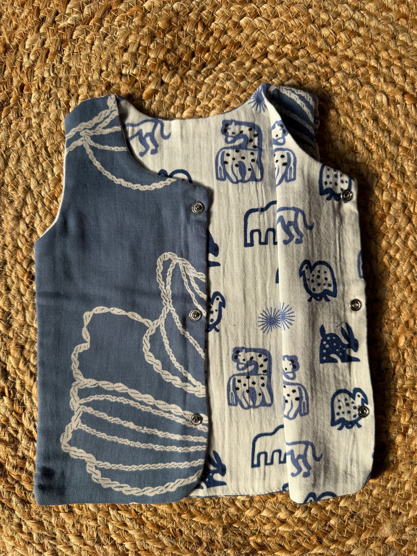Reversible Organic Muslin Jabla