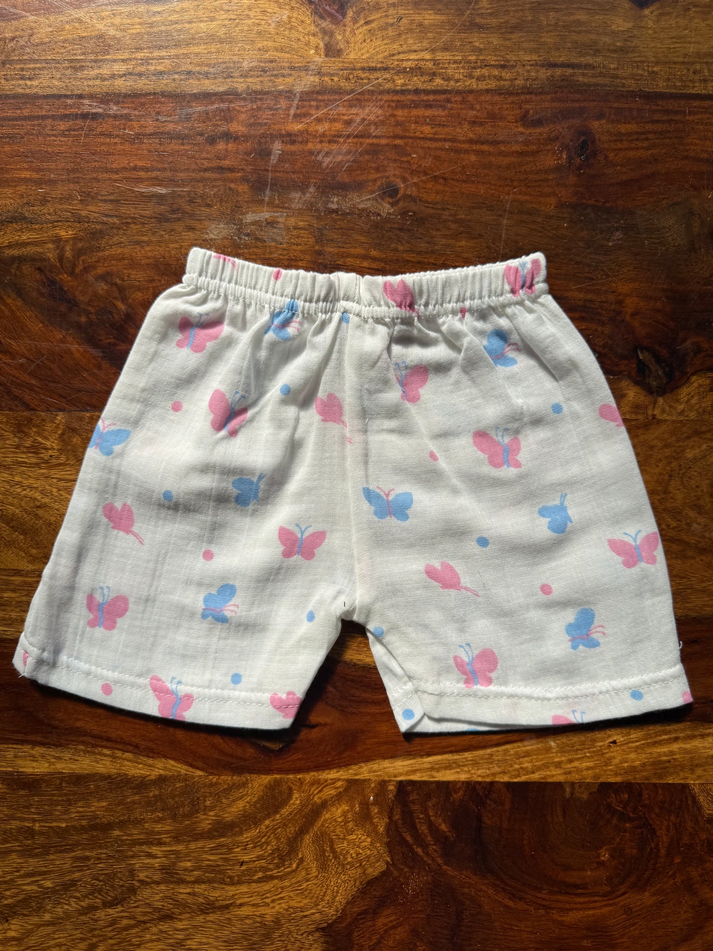 Organic Muslin Frill Top & Shorts Set