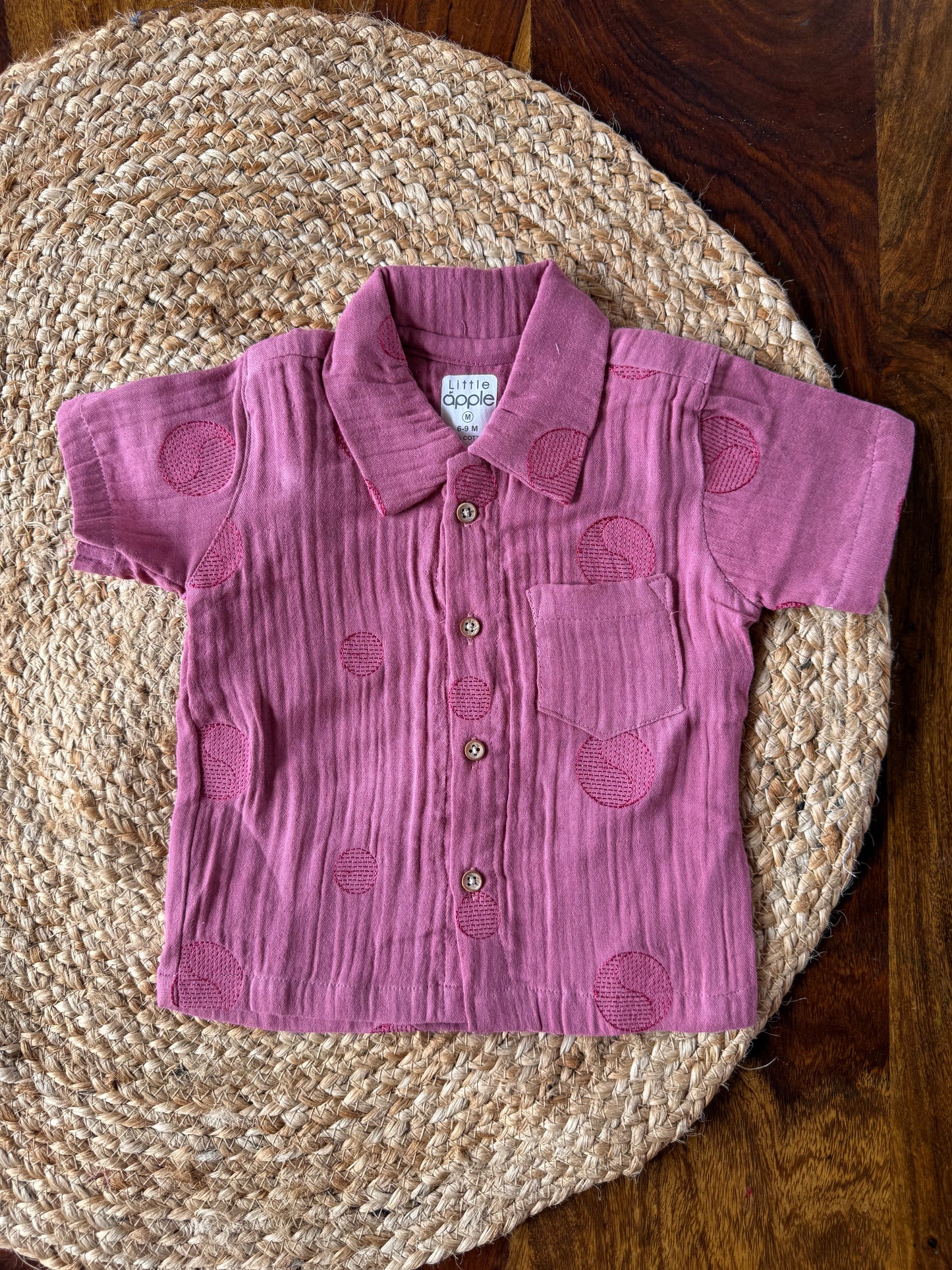 Muslin Collared Crinkled Co-Ord Set