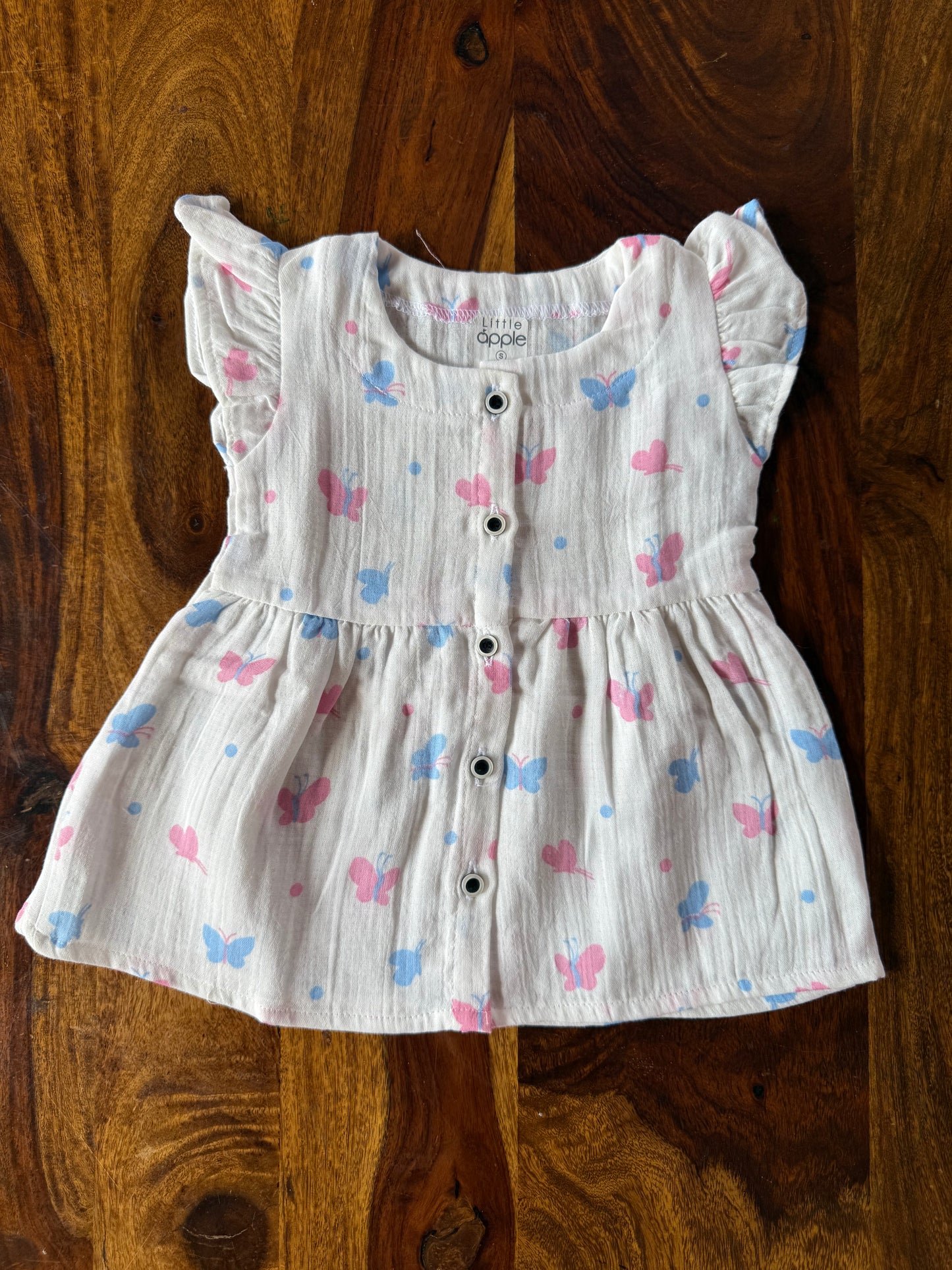 Organic Muslin Frill Frock