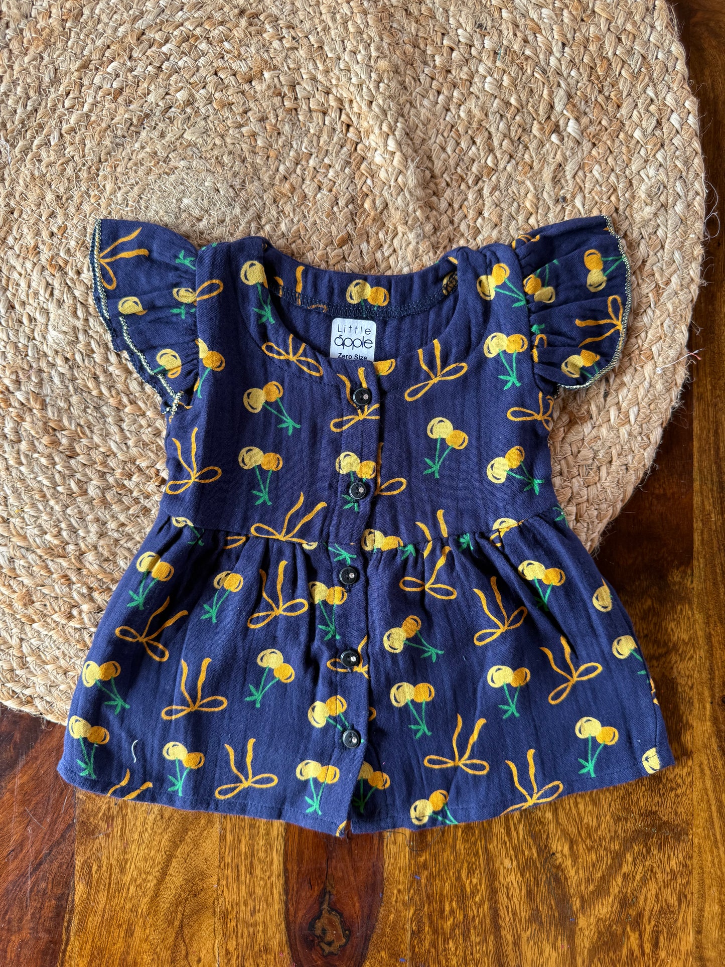 Organic Muslin Frill Frock