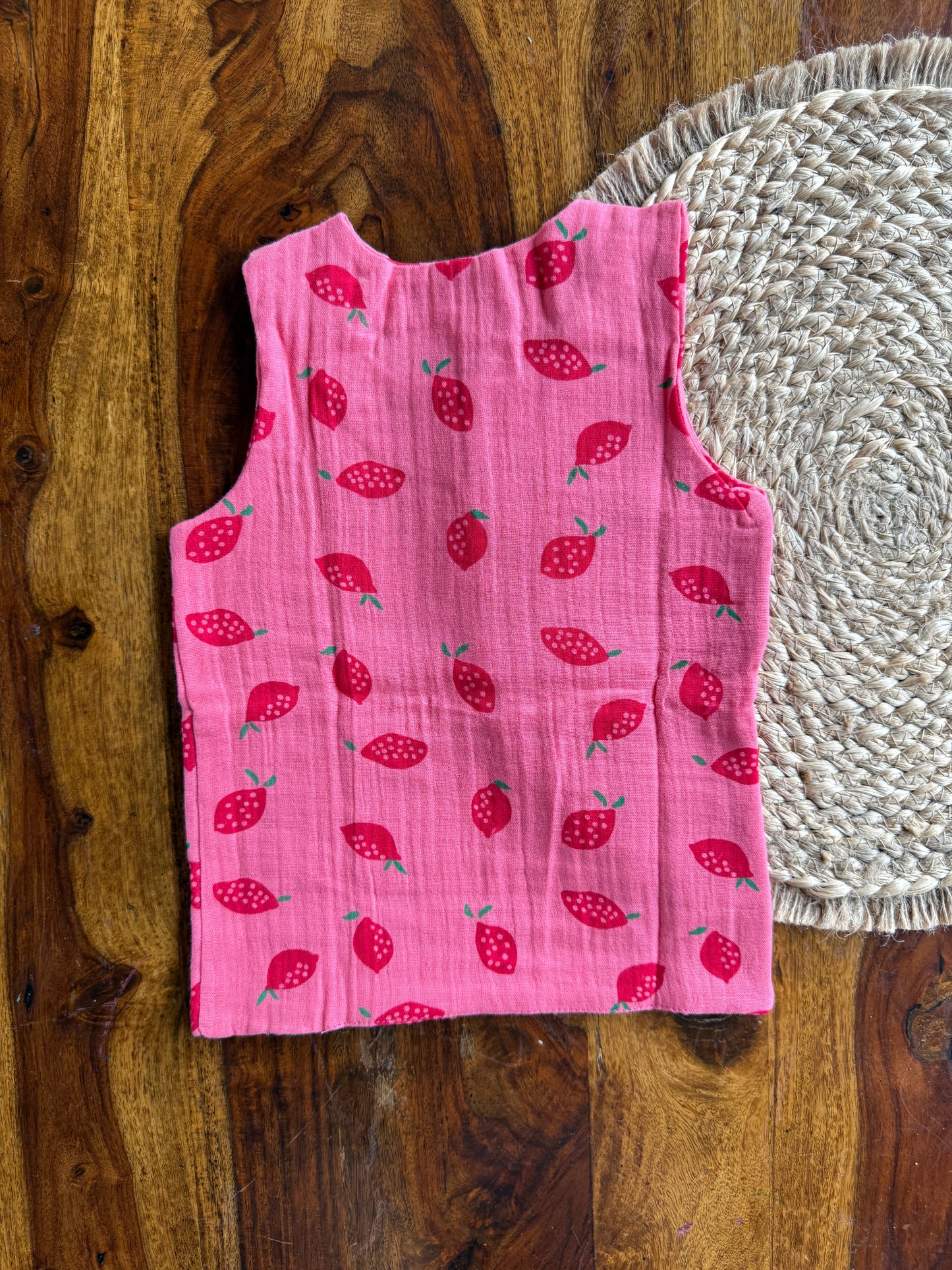 Organic Muslin Cotton Shoulder Button Jabla