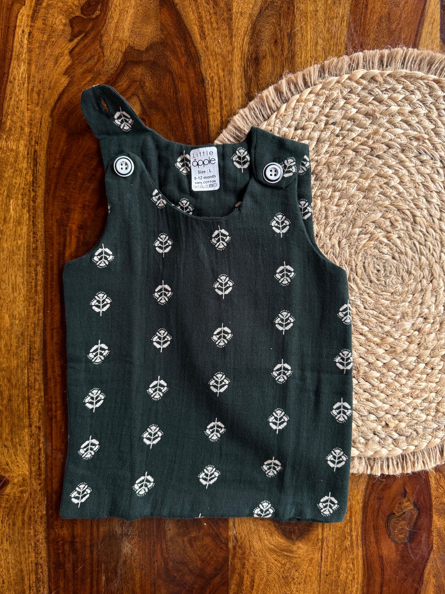 Organic Muslin Cotton Shoulder Button Jabla