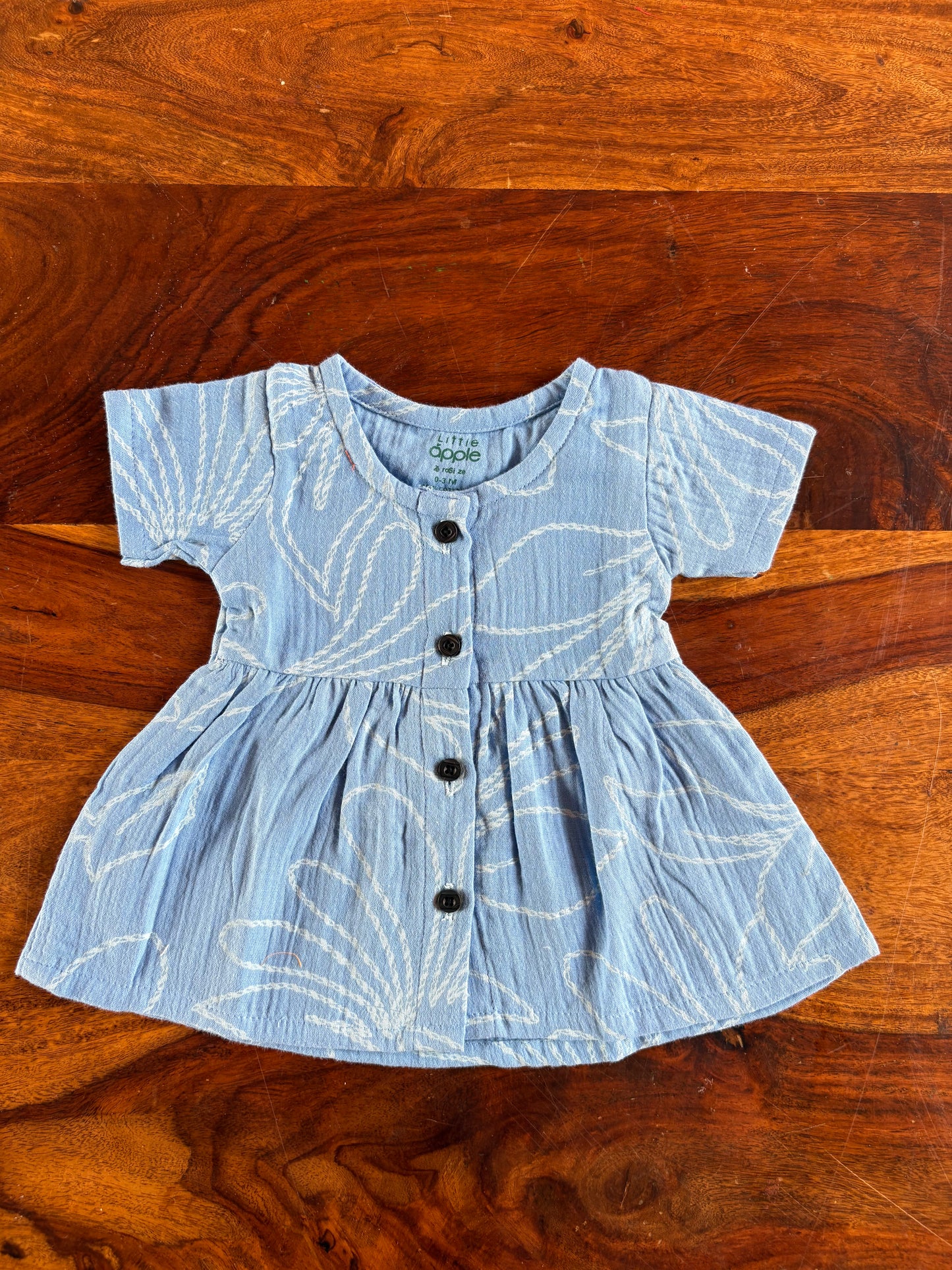 Organic Muslin Half-Sleeve Frock
