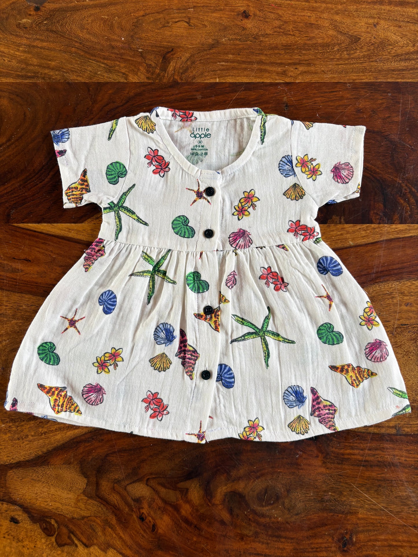 Organic Muslin Half-Sleeve Frock