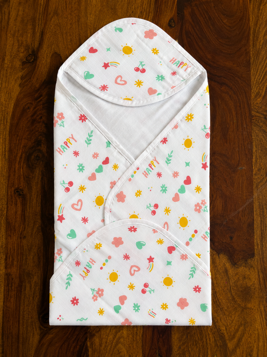 Pure Organic Muslin Hooded Towel 70 * 70 cm