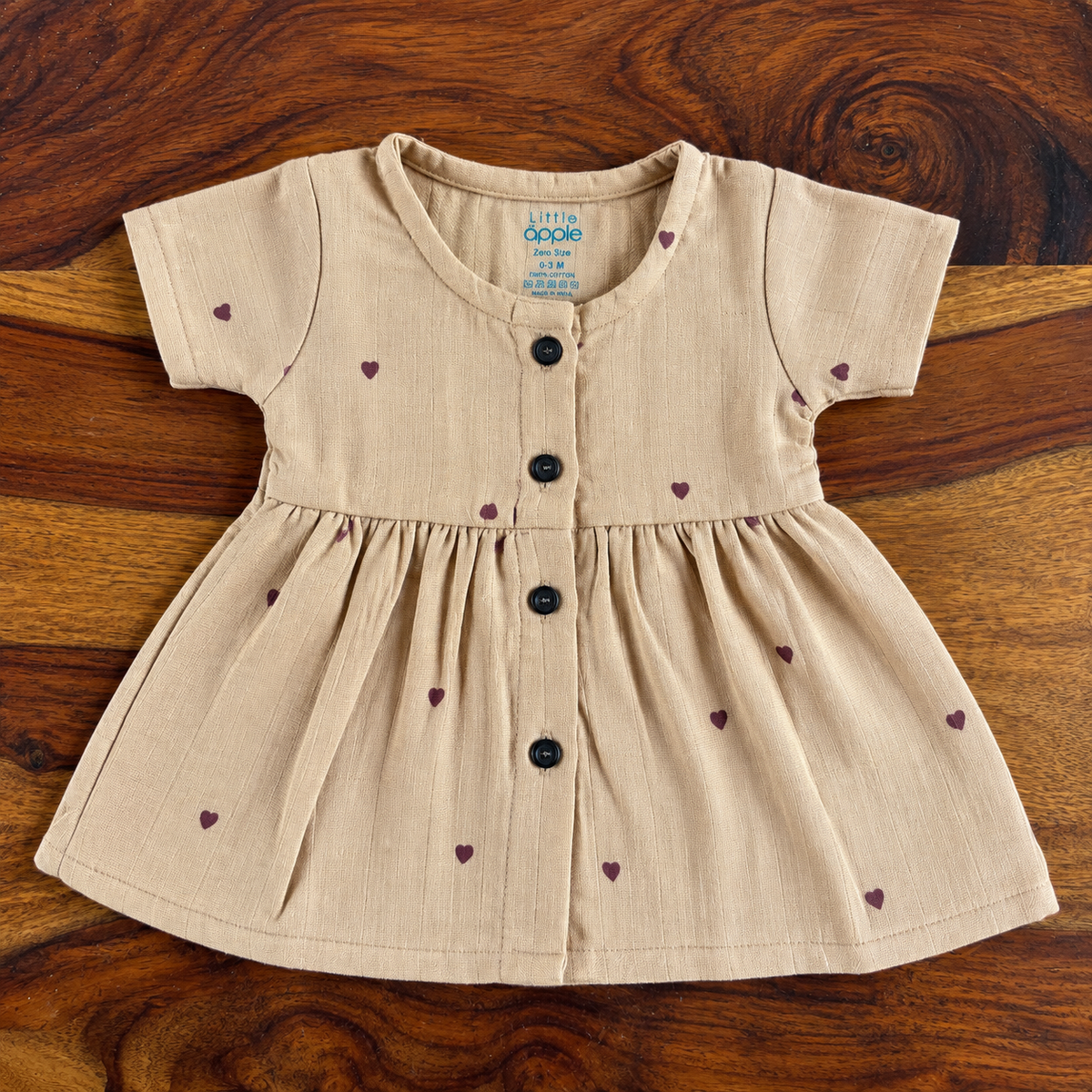 Organic Muslin Half-Sleeve Frock