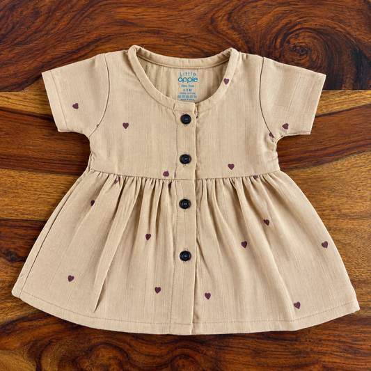 Organic Muslin Half-Sleeve Frock