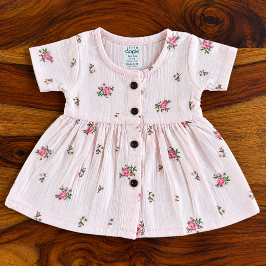 Organic Muslin Half-Sleeve Frock