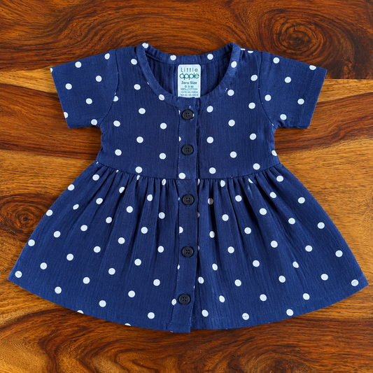 Organic Muslin Half-Sleeve Frock