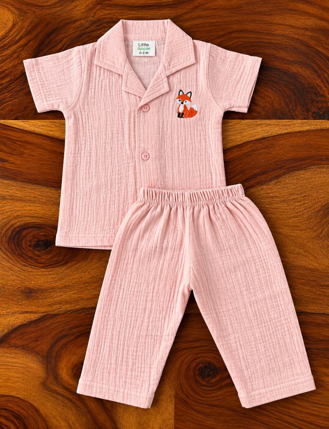 Muslin Collar Shirt & Pant Set