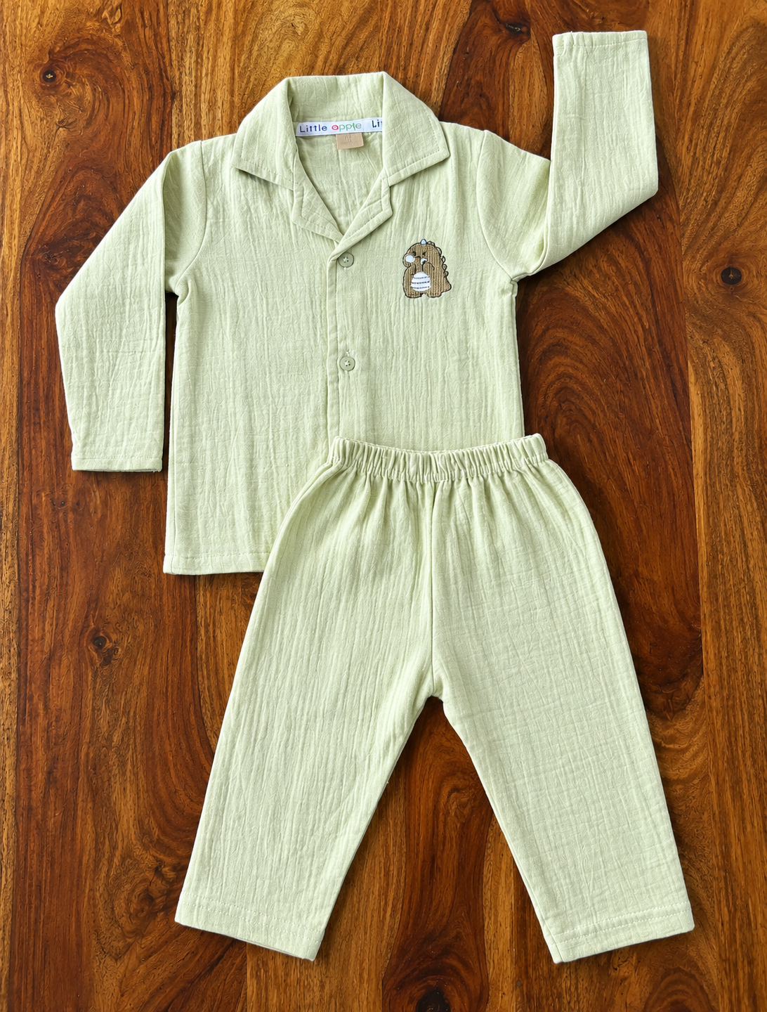 Muslin Collar Shirt & Pant Set