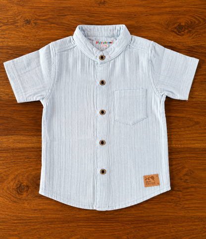 Organic Muslin Shirt & Pant Set for Kids