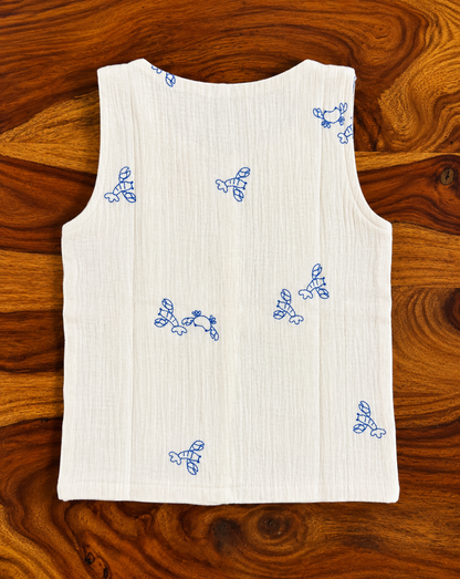 Pure Organic Muslin Cotton Jabla