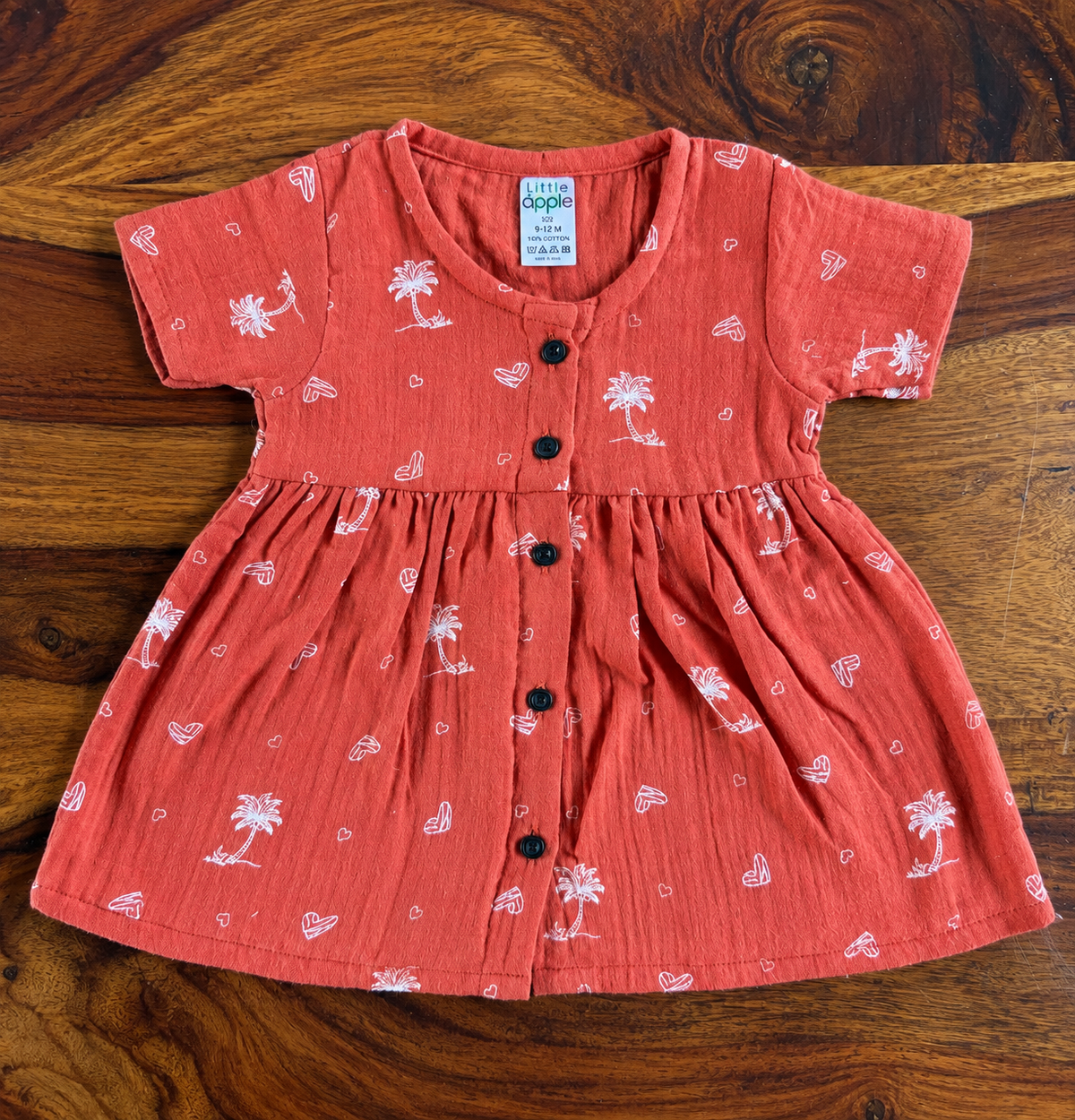 Organic Muslin Half-Sleeve Frock