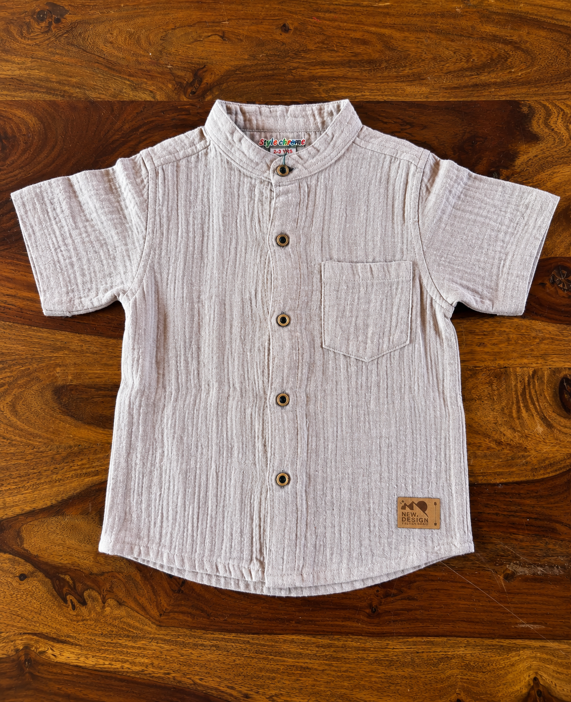 Organic Muslin Shirt & Pant Set for Kids