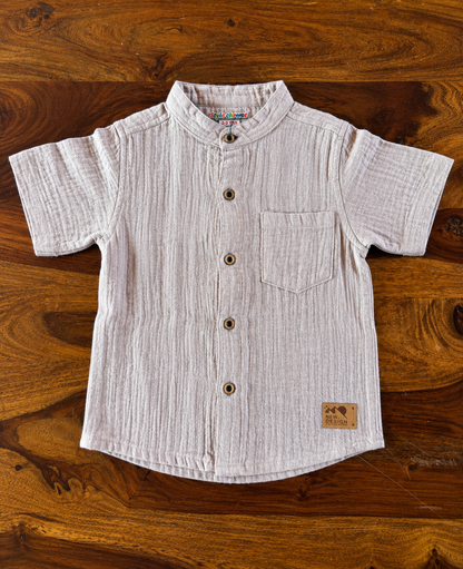Organic Muslin Shirt & Pant Set for Kids