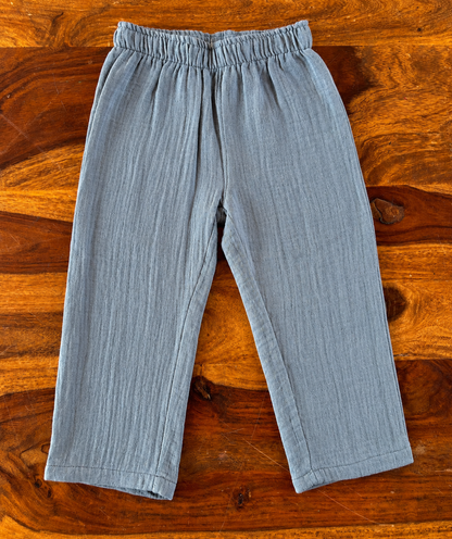 Organic Muslin Shirt & Pant Set for Kids