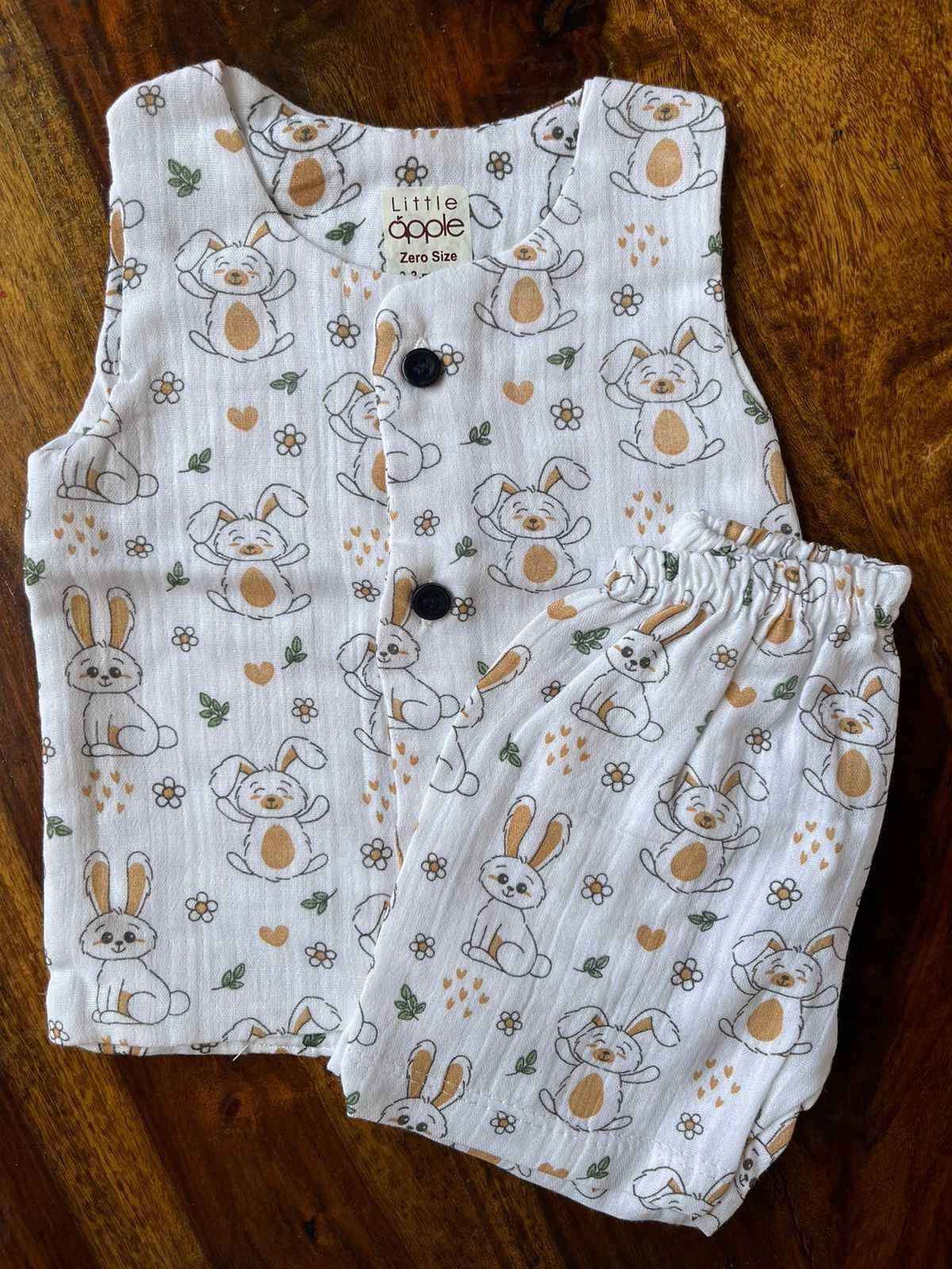 Organic Muslin Jabla with Shorts
