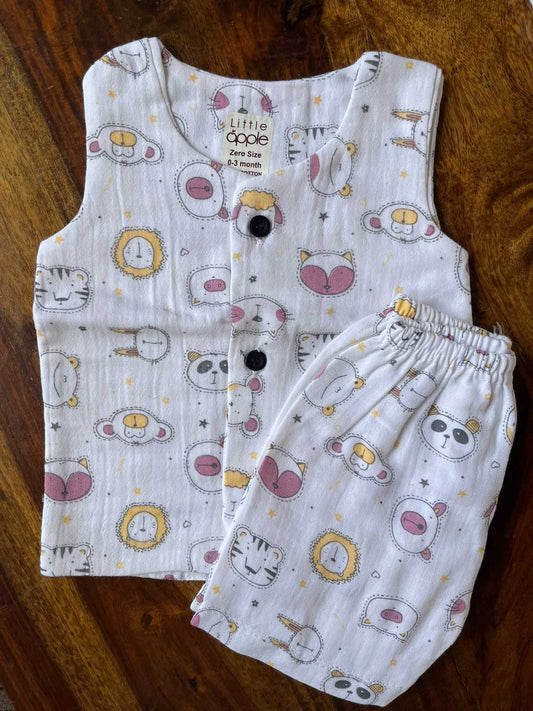 Organic Muslin Jabla with Shorts