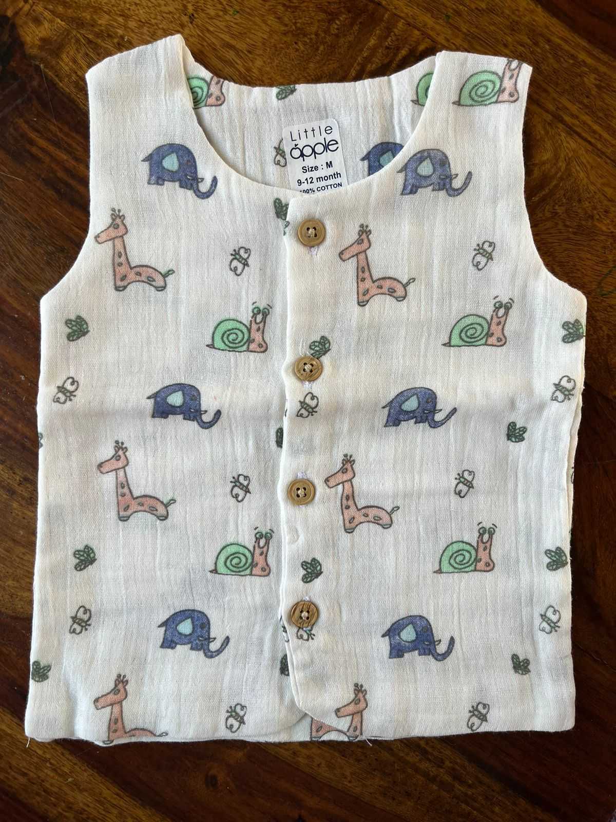 Pure Organic Muslin Cotton Jabla