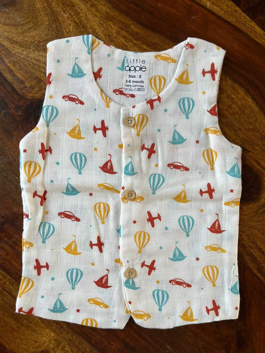 Pure Organic Muslin Cotton Jabla