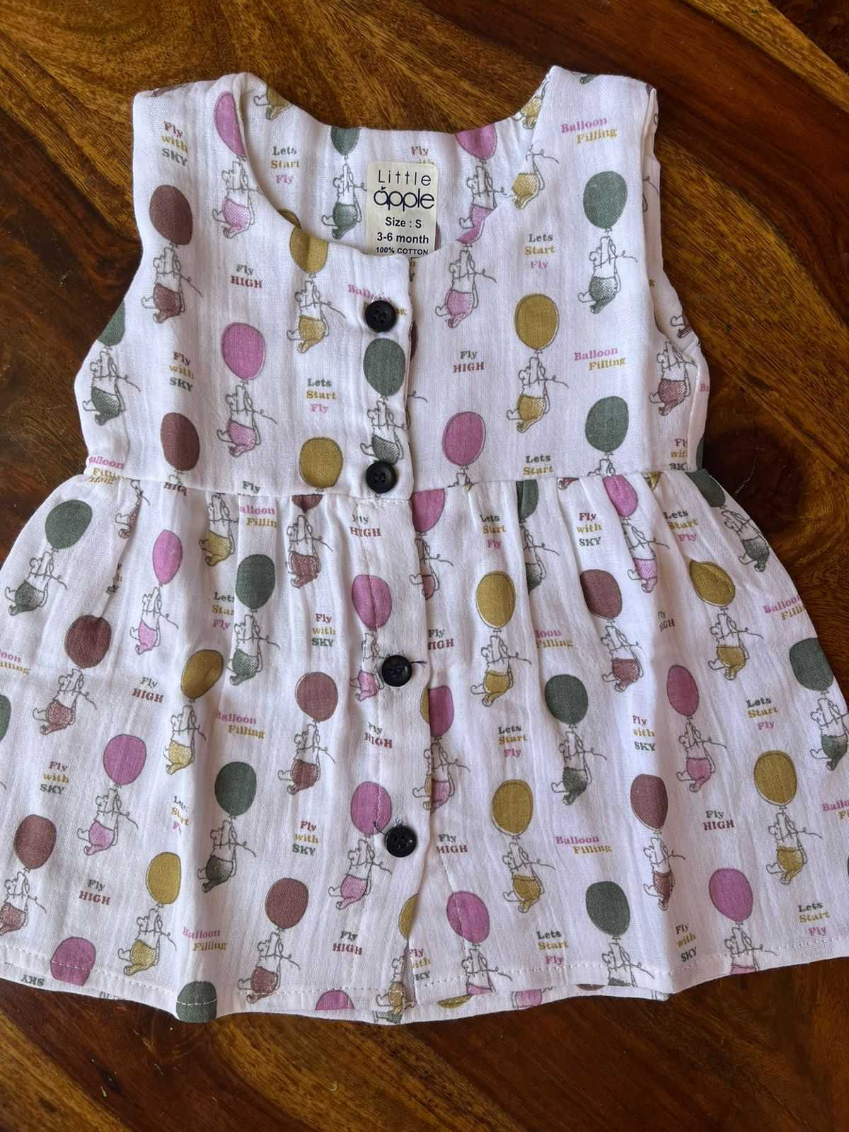 Organic Muslin Baby Frock