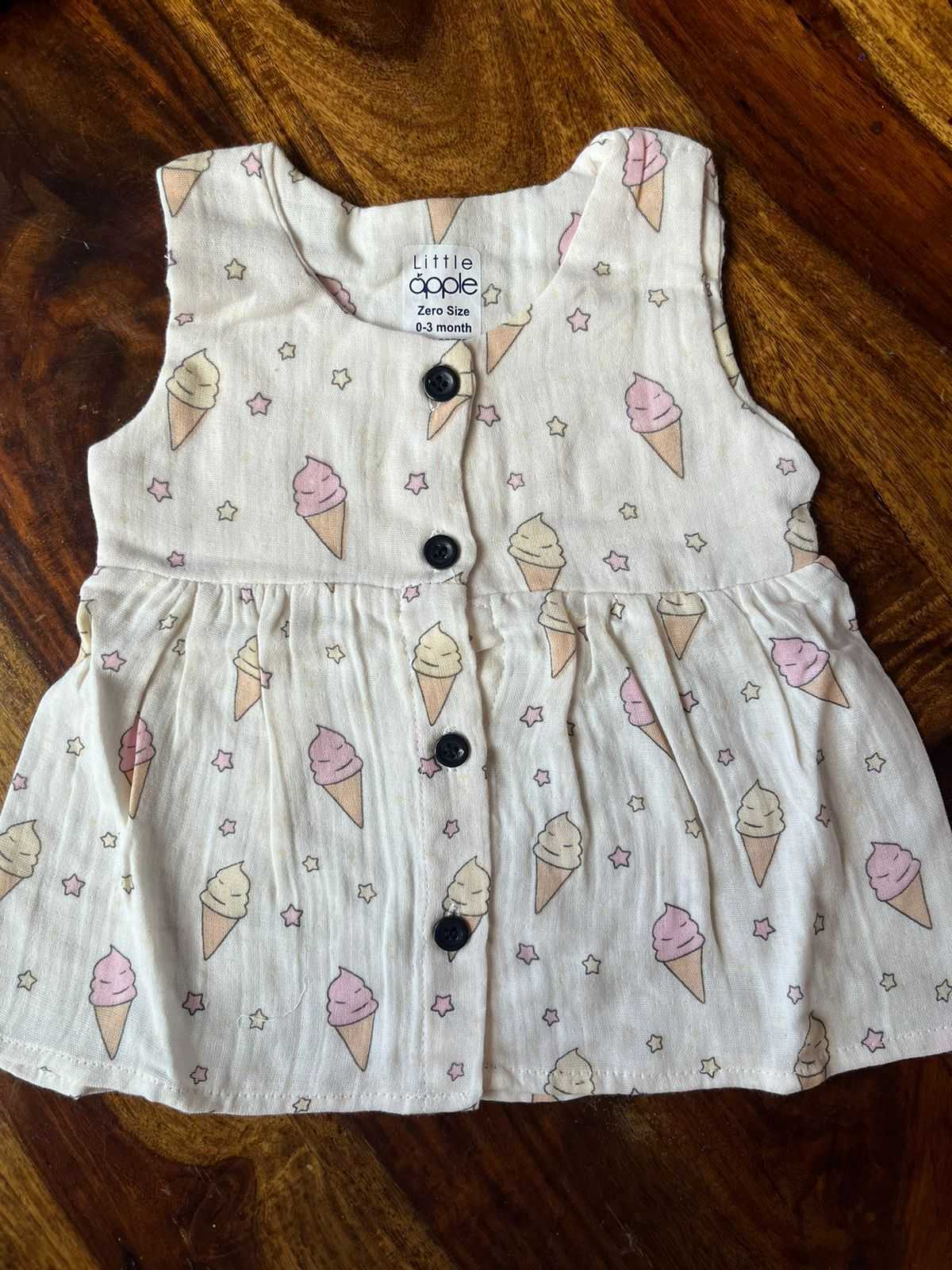 Organic Muslin Baby Frock